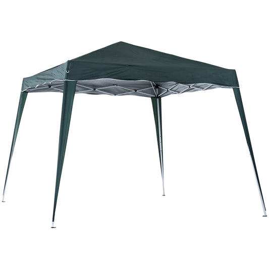 Outsunny Slant Leg Pop Up Gazebo with Carry Bag, Height Adjustable Party Tent Instant Event Shelter for Garden, Patio,