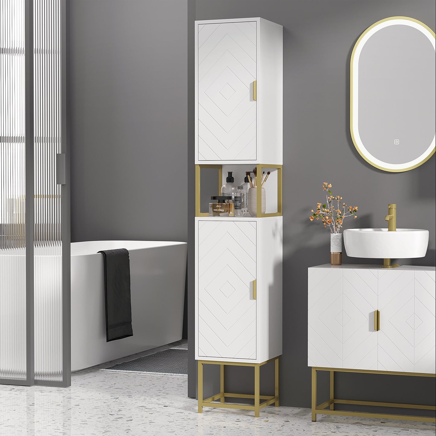 Bathroom Floor Cabinet