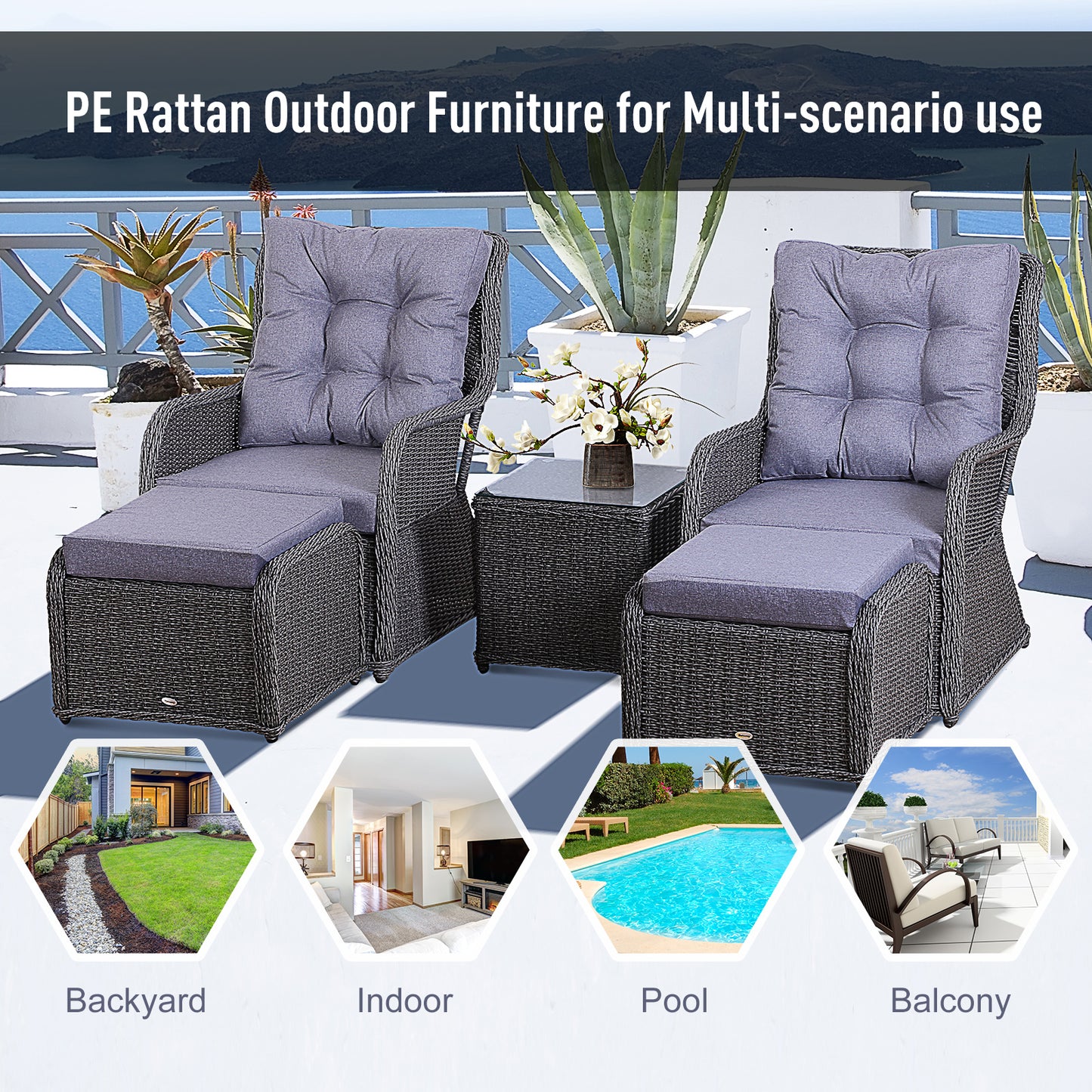 Rattan Sofa Set