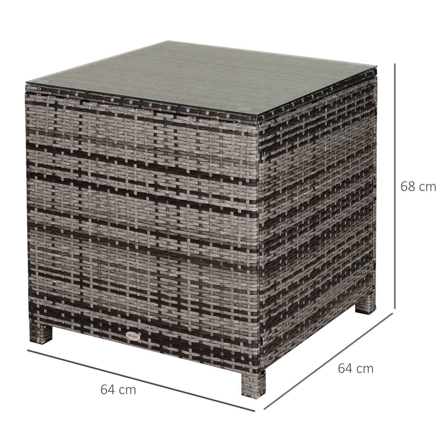 Rattan Side Table