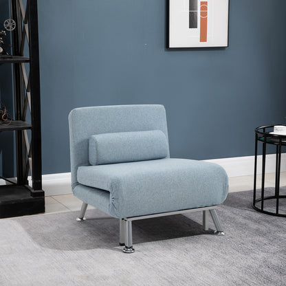 Single Sofa Bed - Blue