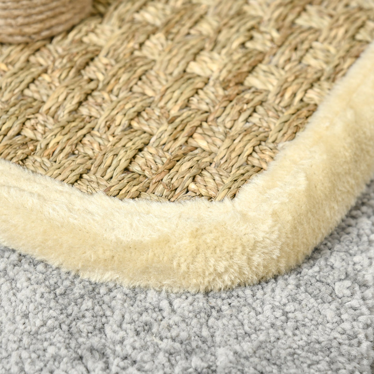 56cm Small Cat Tree for Indoor Cats with Scratching Post, Kitten Tower with Tunnel, Toy Ball, Cushion - Beige