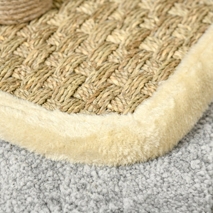 56cm Small Cat Tree for Indoor Cats with Scratching Post, Kitten Tower with Tunnel, Toy Ball, Cushion - Beige