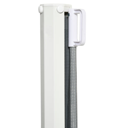Retractable Dog Gate Stair Gate Safety Pet Barrier for Home Doorway Room Divider Stair Guard Grey 115L x 82.5H cm