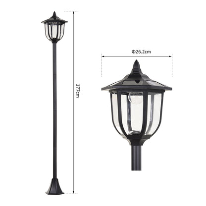 Solar Powered LED Sensor Lamp Post