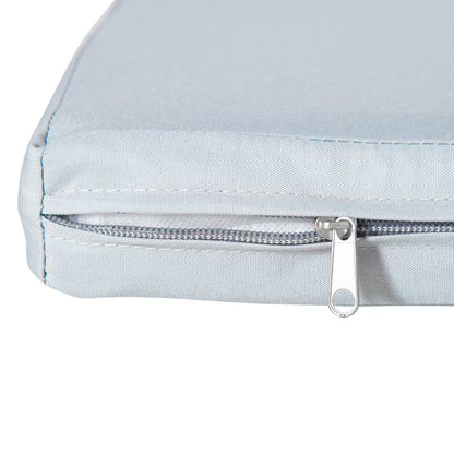 Outsunny Outdoor Seat Cushion Pads for Rattan Furniture, 3 PCs Garden Furniture Cushions, Grey