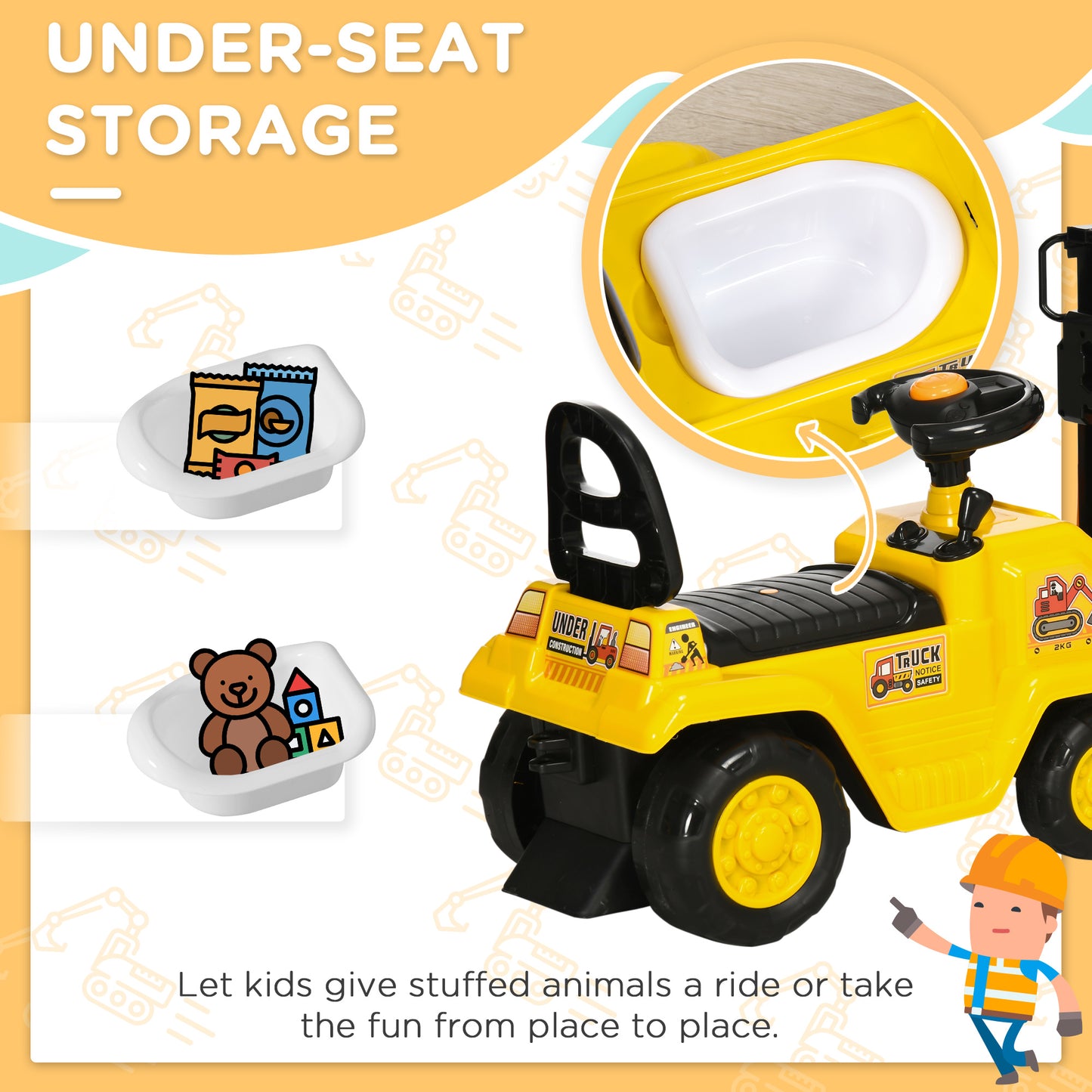 Kids Ride-on Construction Car