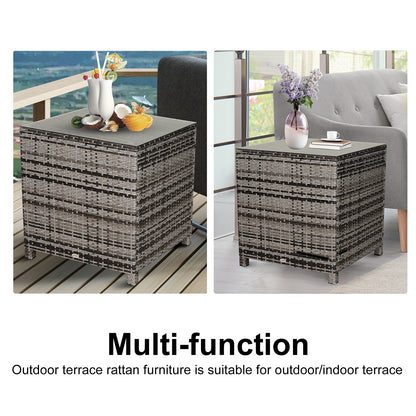Rattan Side Table