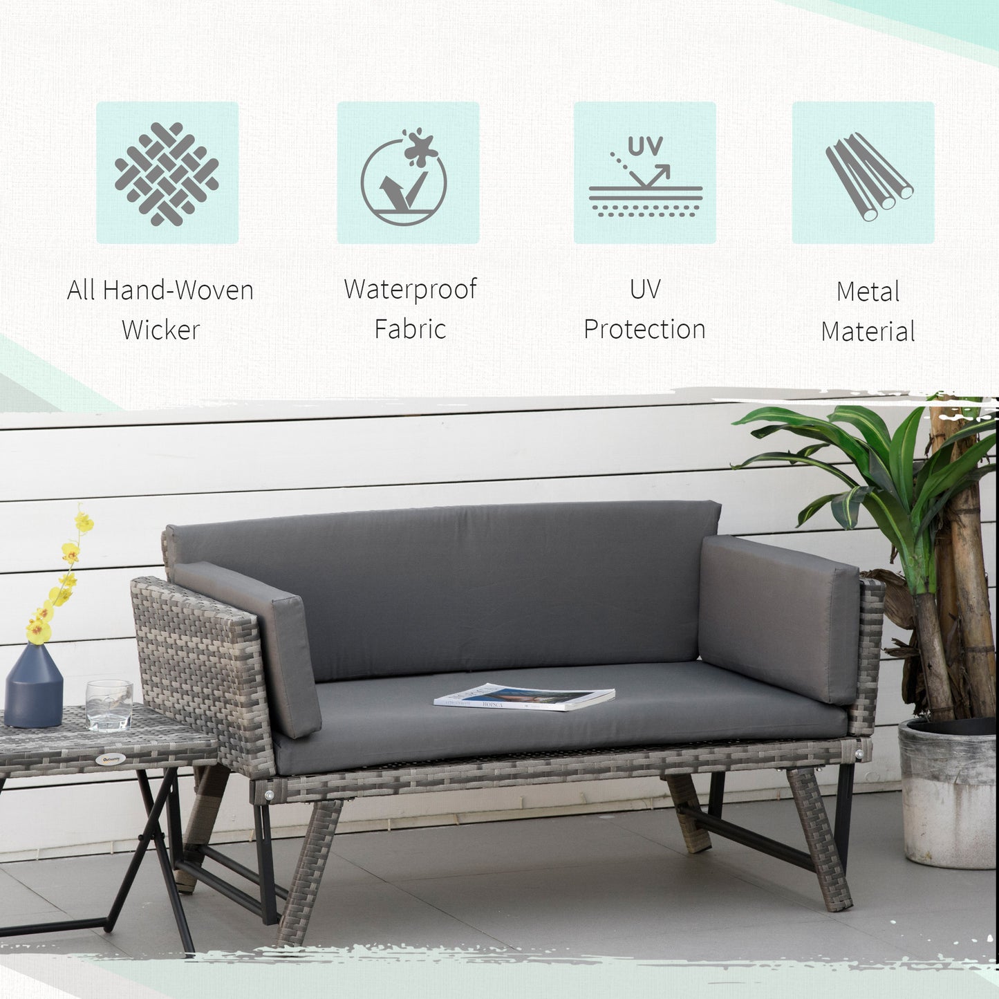 Rattan Sofa