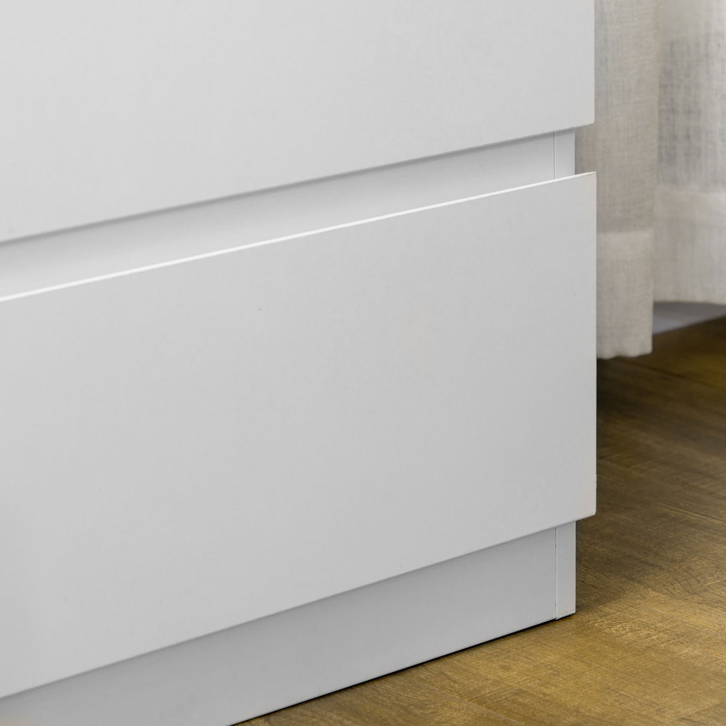 Three drawers offer lots of storage clothing - White