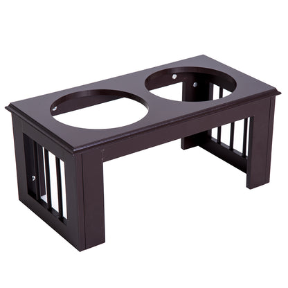 Stainless Steel Raised Dog Feeding Bowls with Stand for Small & Medium Dogs