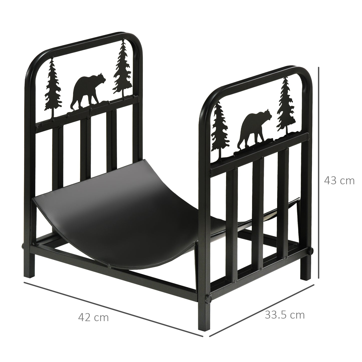 Fire Wood Rack Arced Fireplace Wood Storage