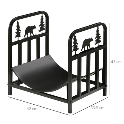 Fire Wood Rack Arced Fireplace Wood Storage