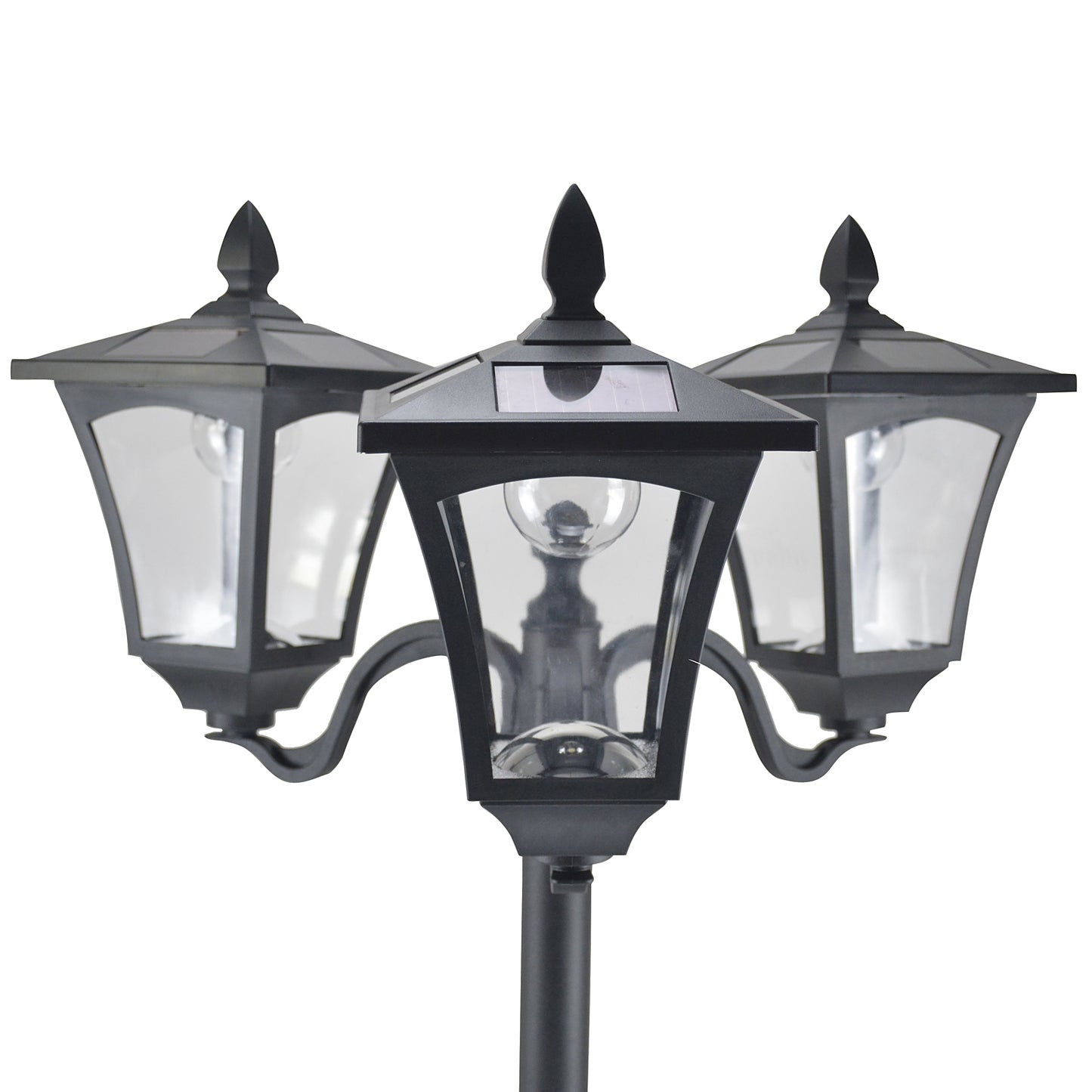 1.8m Traditional Victorian Style - Solar Post Lamp with Sensor