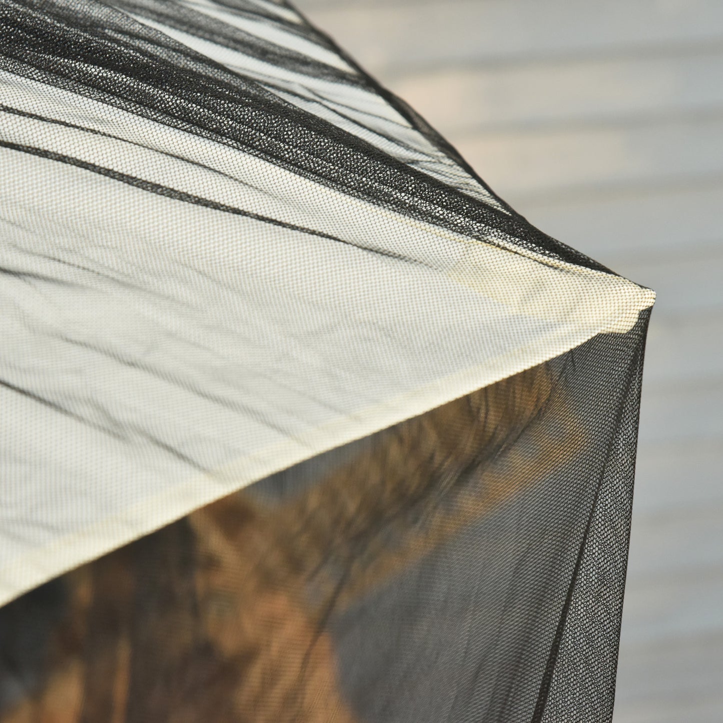Patio Umbrella Mosquito Netting Umbrella  Screen Outdoor Patio Cover Mosquito Insect Net Zipped Door