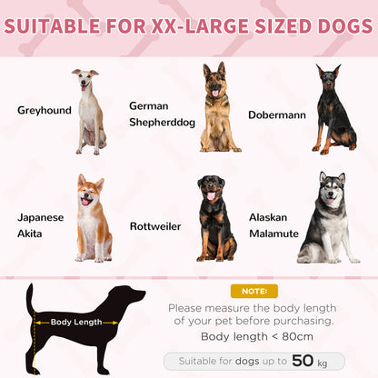 Raised Dog Bed Cooling Elevated Pet Cot with Breathable Mesh for Indoor Outdoor Use Red, XX Large, 122 x 92 x 23cm