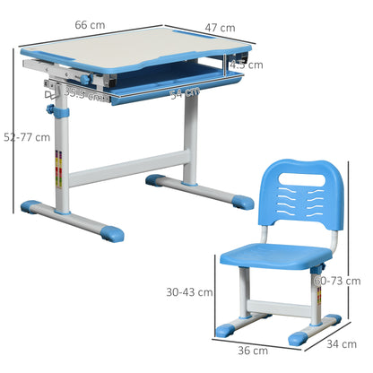 Children''s Study Table And Chair Set