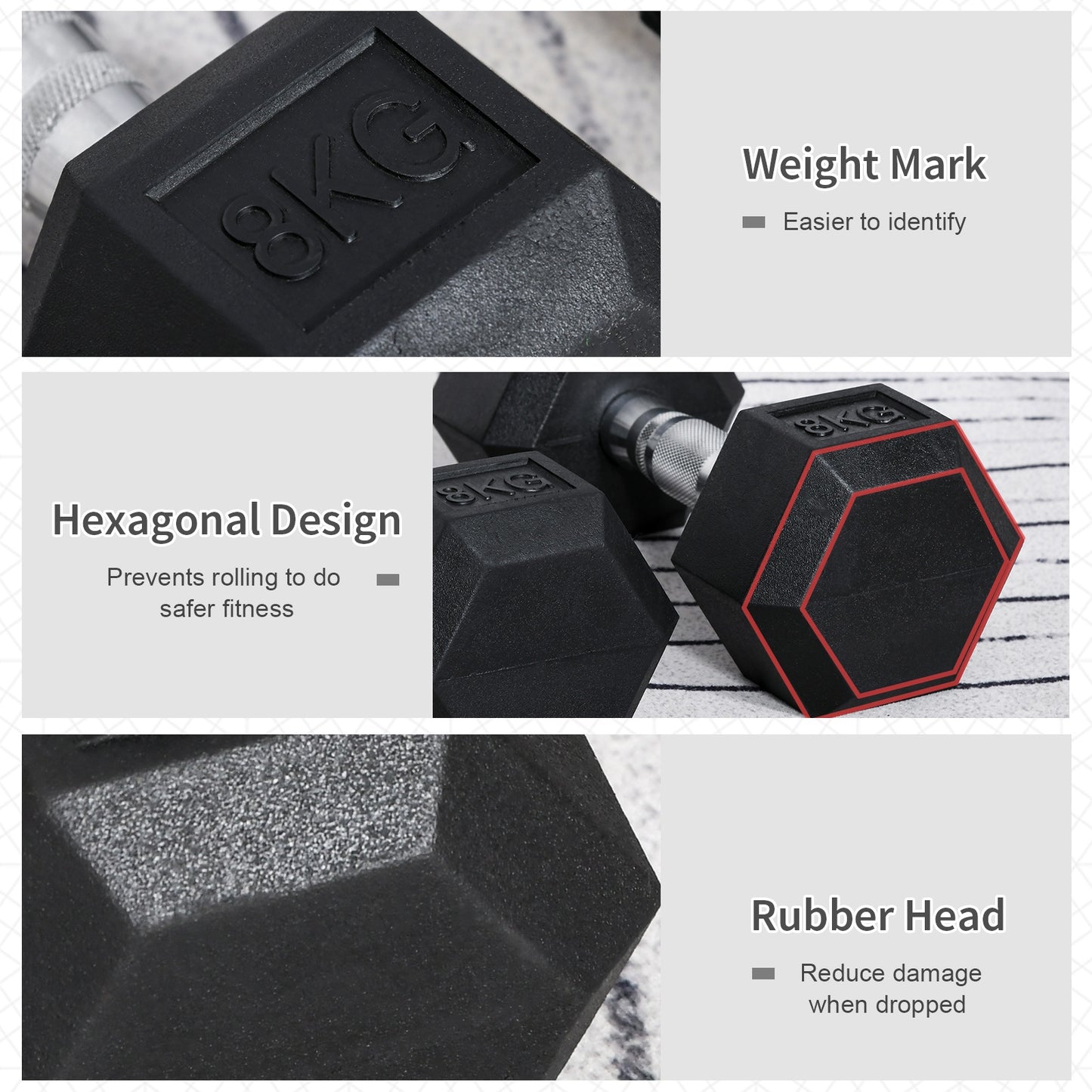 Rubber Dumbbell