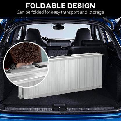 Folding Wheelchair Ramp, 183 x 72 cm Portable Threshold Ramp, for Scooter Steps Home Stairs Doorways