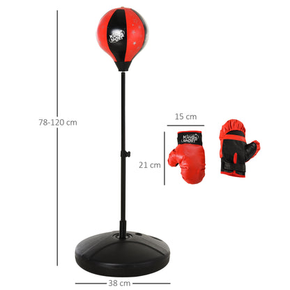 Boxing Punch Ball Set Ф38x78-120cm Fighting Game 360 Degree Rebound Spring PP PVC Adjustable Teenager