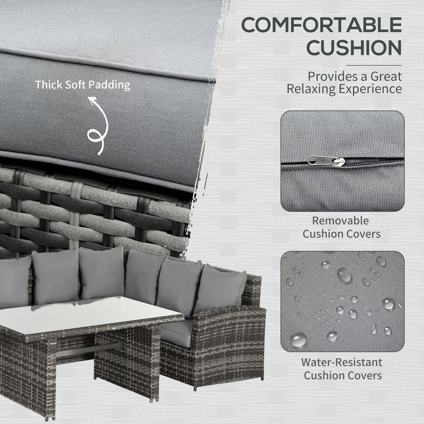 Rattan Sofa Set