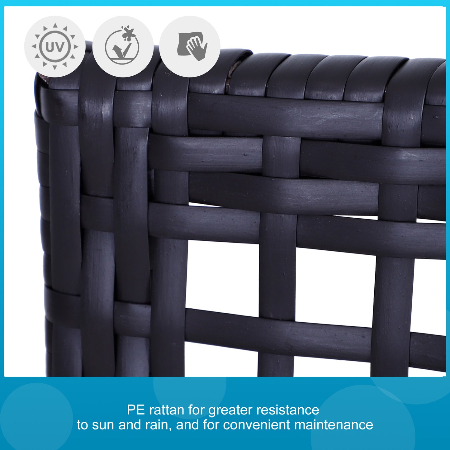 Rattan Rocking Chair Set