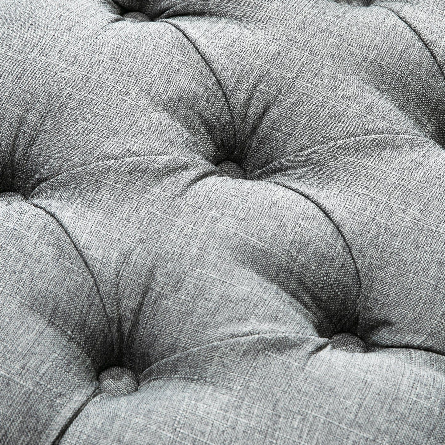 Tufted Upholstered Accent Bench Window Seat Bed End Stool Fabric Ottoman for Living Room, Bedroom, Hallway