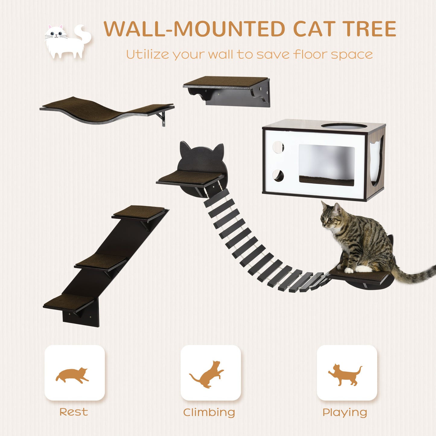 cat shelf set