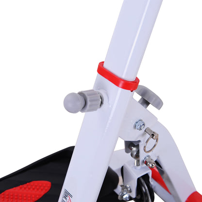 Foldable Step Machine, Height Adjustable Stepper w/ LCD Display and Handlebar, Twister Steppers for Exercise Workout Home Gym