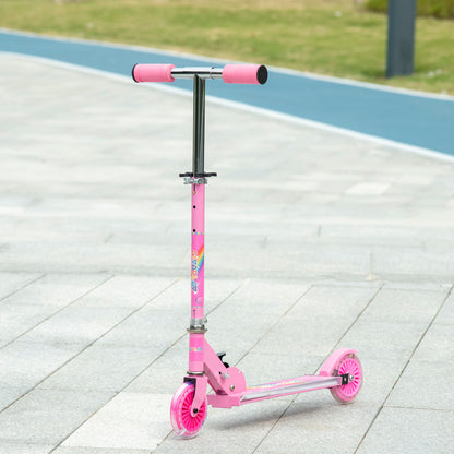 Foldable Kids Scooter with Lights and Music