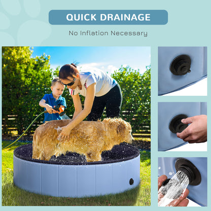 Pet Swimming Pool - Non-slip foldable dog pool that sets up in minutes