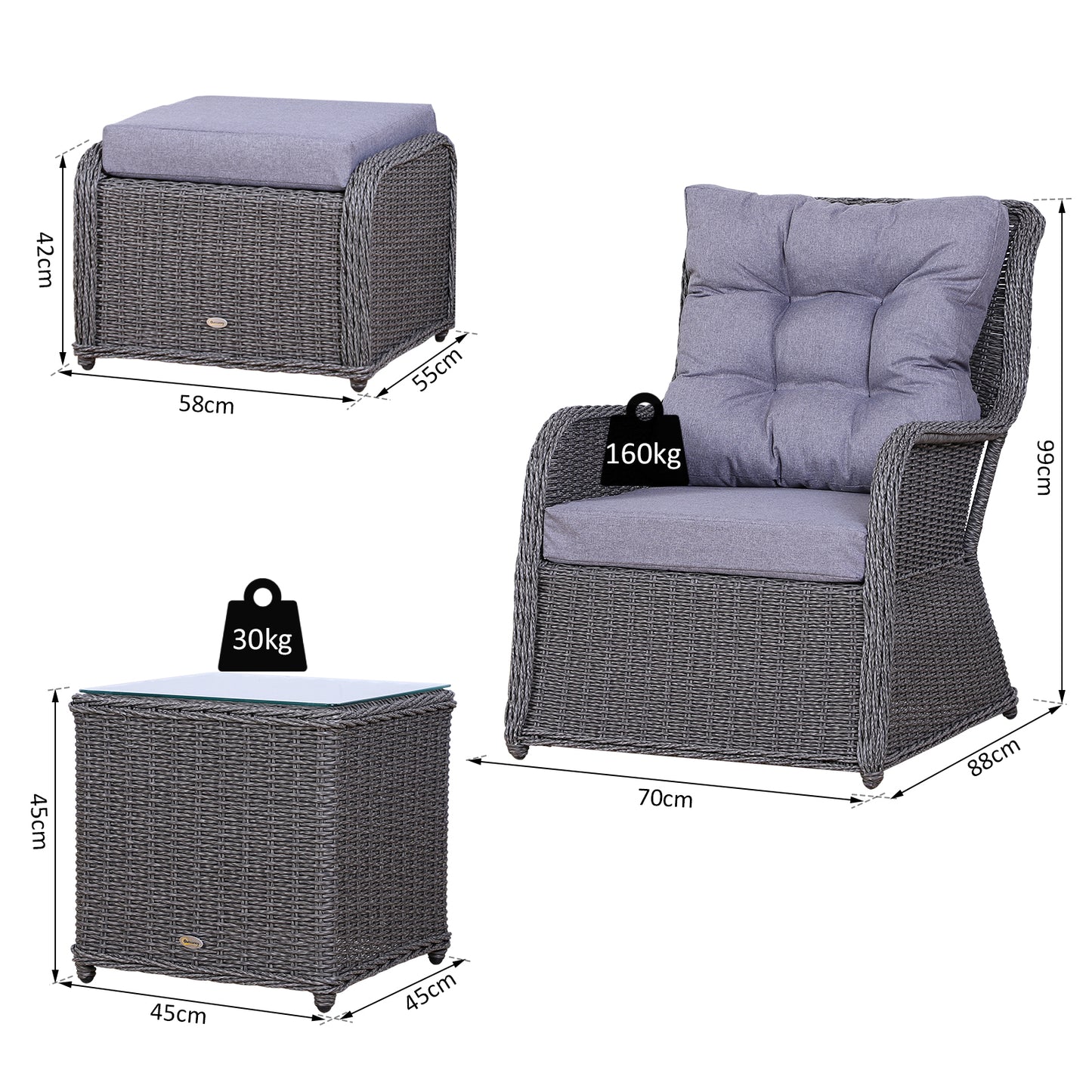 Rattan Sofa Set