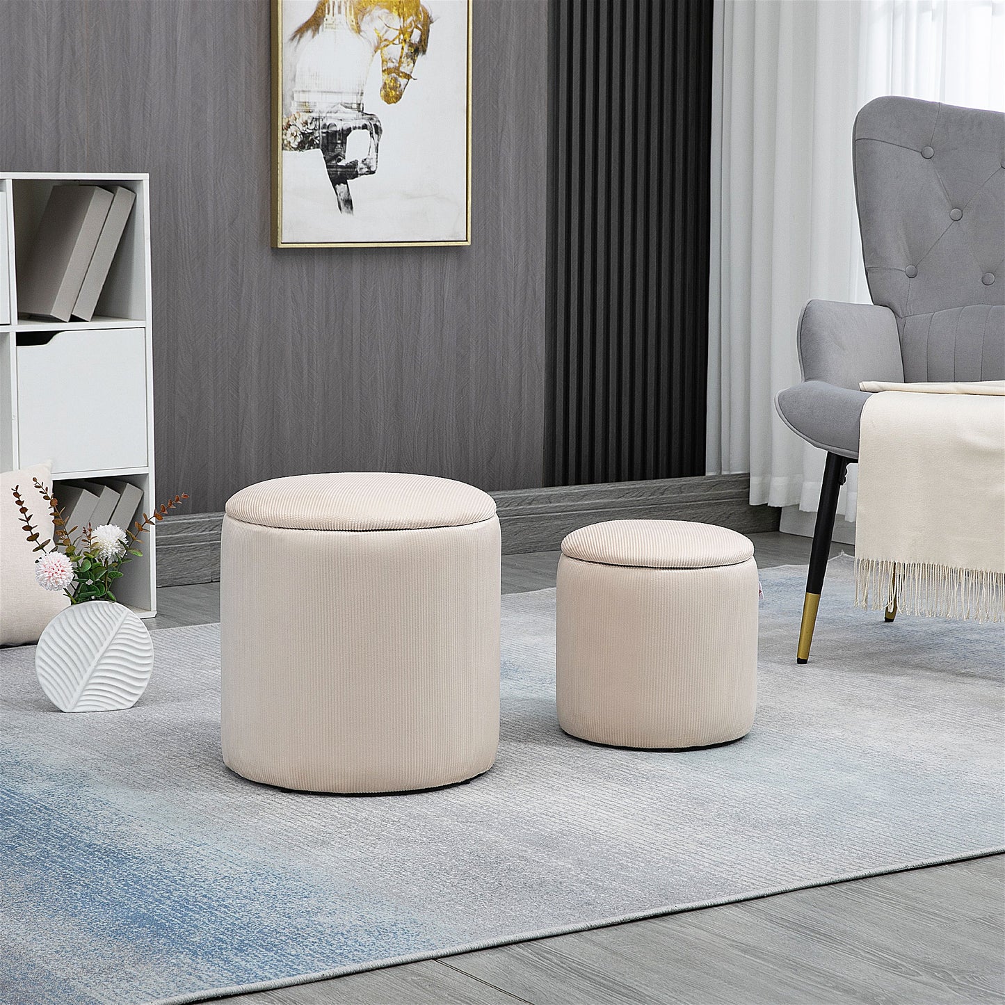 Storage Ottoman Set