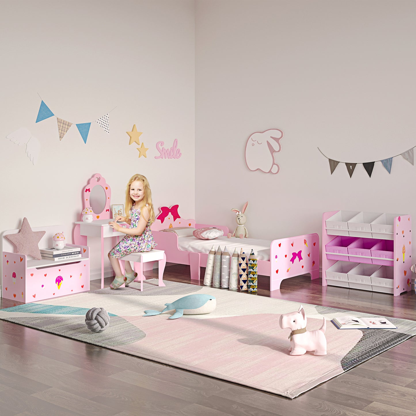 Kids Dressing Table Set