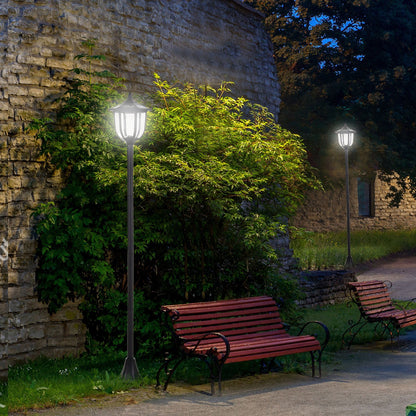 Solar Powered LED Sensor Lamp Post