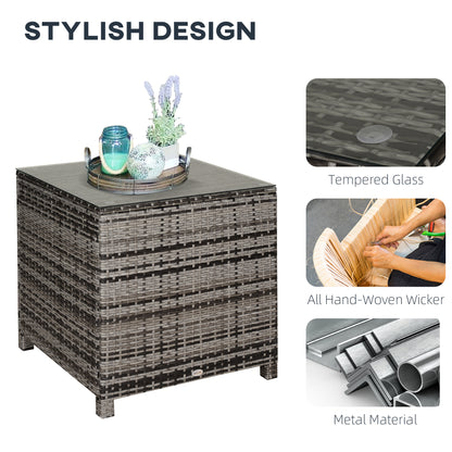 Rattan Side Table