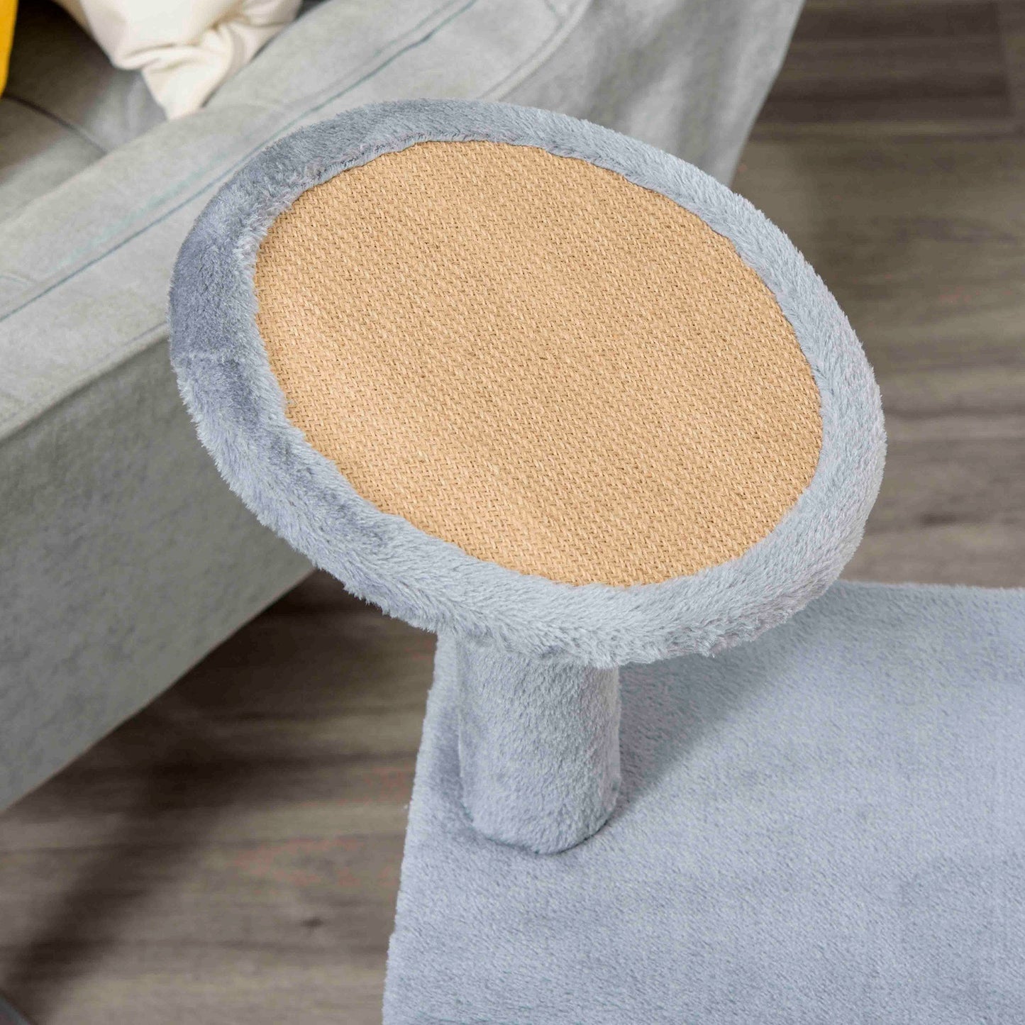Cat Tree Tower for Indoor Cats Kitten Activity Center with Scratching Posts Pad Condo Perch Bed Interactive Ball Toy 48 x 48 x 84cm, Grey
