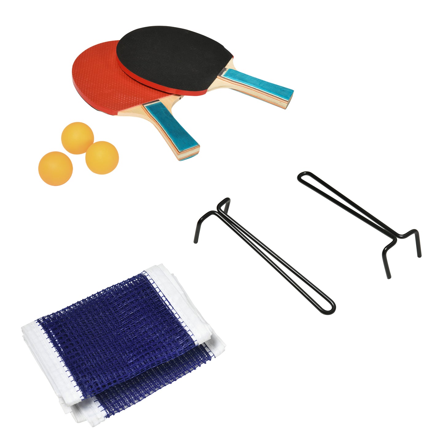 9FT Folding Tennis Table, with 8 Wheels, for Indoor Use, Green + Comes with a net, two paddles and three balls